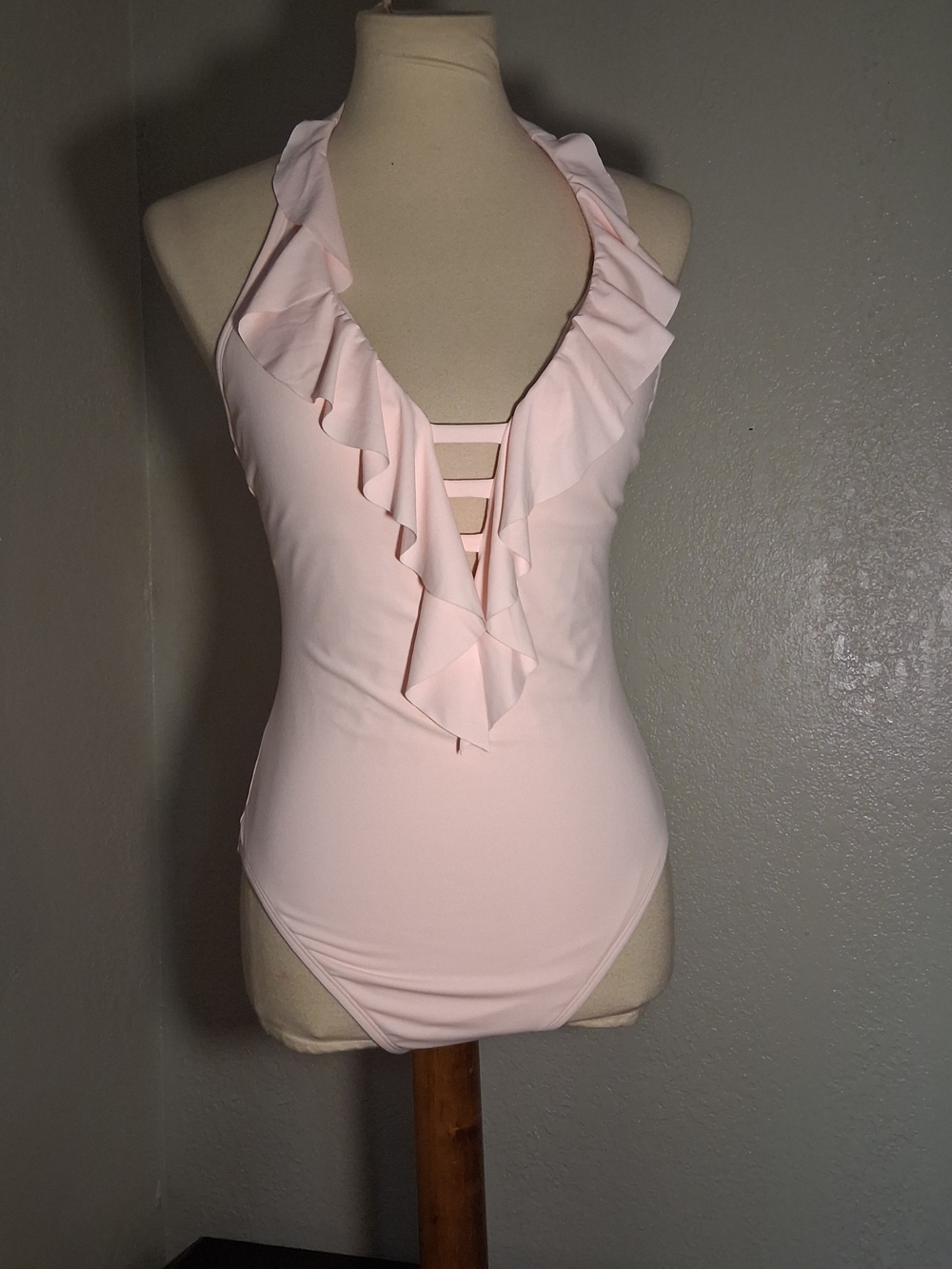 Bleu Rod Beattie Pale Pink One-Piece Swimsuit